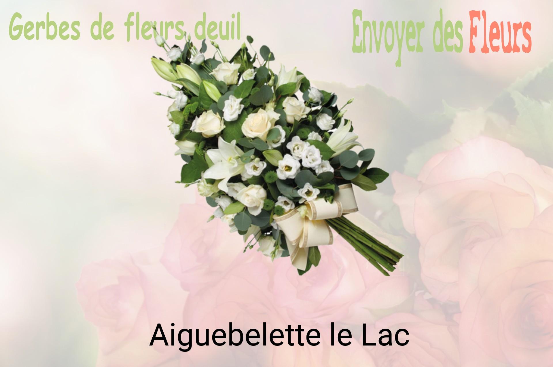 Gerbe de fleurs de deuil livrée à Aiguebelette-le-Lac